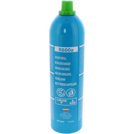 Indesit R600a Isobutane Refrigerant Gas Cylinder - 420g