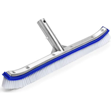 Piscine Tête de Brosse Piscine Tête de Brosse Premium 18 Pouces en Aluminium Brosse de Nettoyage pour Piscine, Spa, Baignoires, Murs, Carrelage, Planchers (1/5)