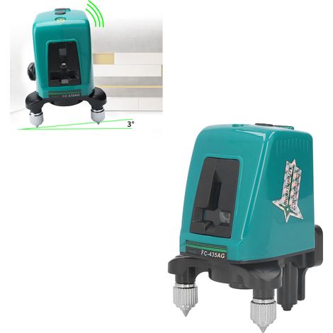 Niveau à lumière verte FC-435AG pour la peinture et l'éclairage intérieur - Niveau à lumière verte automatique, mini niveau infrarouge à 2 lignes, projecteur haute intensité (1/5)