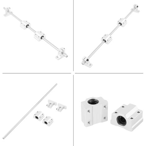 Tige de guidage linéaire CNC 8mm x 400mm avec palier SC8UU pour imprimante 3D (1/5)