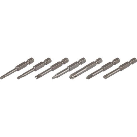 Set di punte per cacciaviti wolfcraft Solid safety I 1266000 I quadrato interno 1, 2, 3 I per cacciaviti manuali e avvitatori a batteria con gambo da 1/4 di pollice (1/4)