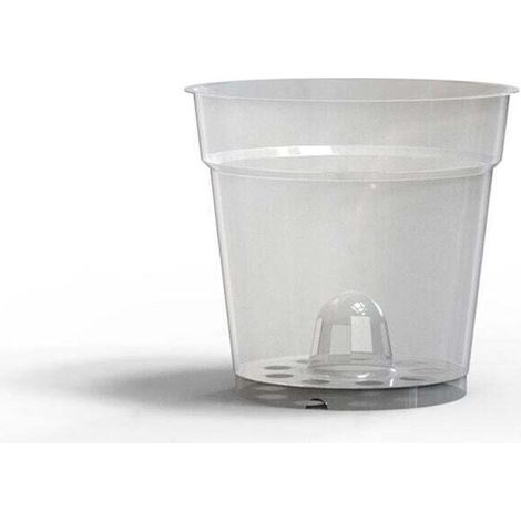 10 pièces Pot Fleurs Transparents Plastique Pot de Fleur,3.5"-Crezuo