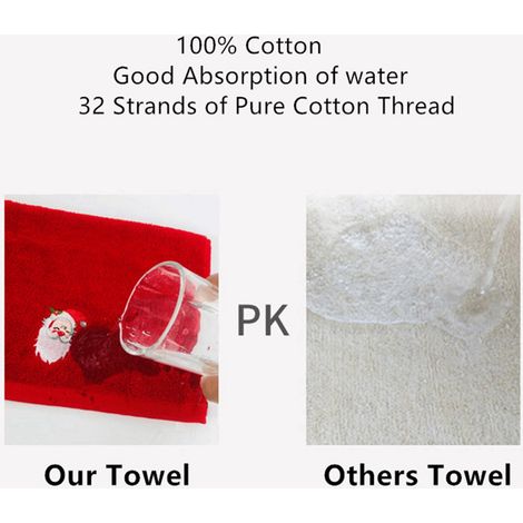 Weihnachtshandtücher aus Baumwolle, Premium-Geschirrtücher, Küchenhandtuch-Set für Zuhause, Küche, Barhandtücher (1/5)