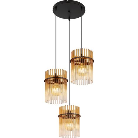 Globo - lámpara colgante - GORLEY - dorado - vidrio - Ø 47cm - (1/5)