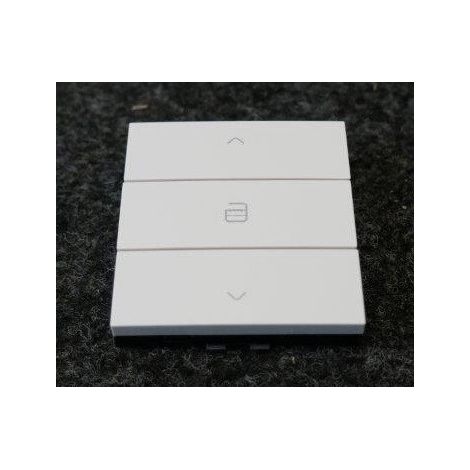 Interrupteur simple moteur 1 poste 2 modules avec touche triple couleur Original blanc sans plaque Home Control NIKO (1/2)