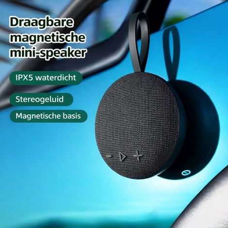 Mini altoparlante Bluetooth wireless, portatile, impermeabile IPX5, suono stereo da 6 W, Bluetooth 5.3, custodia magnetica per musica, lettore MP3 con scheda TF (1/5)