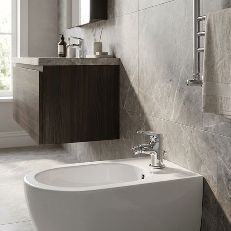 Miscelatore bidet con piletta cromato – Serie Naomi  Piralla