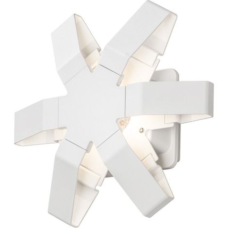 Konstsmide Pescara Applique d'extérieur moderne, étoile blanche, LED haute puissance 3W, IP54 (1/3)