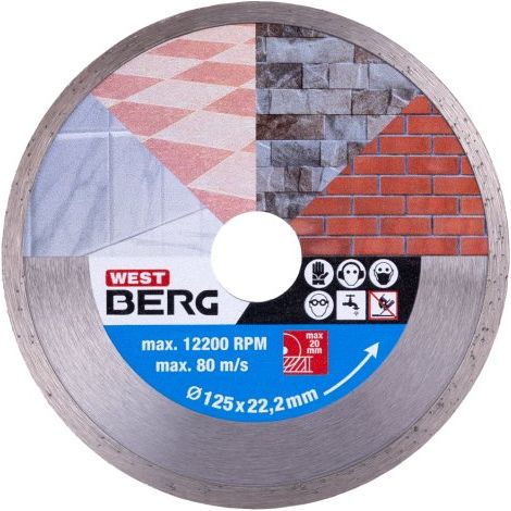 Disco de diamante WESTBERG 125x1,9x22,2mm completo 21012.01 (1/4)