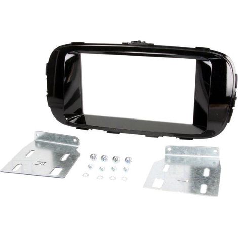 Facade autoradio 2DIN compatible avec Kia Soul ap13 - Noir brillant