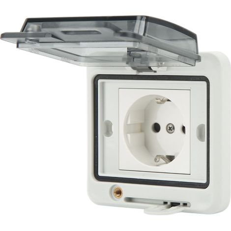 EU-Standard-IP66-Wassersteckdose mit PC-Gehäuse, 250 V, 16 A (1/5)