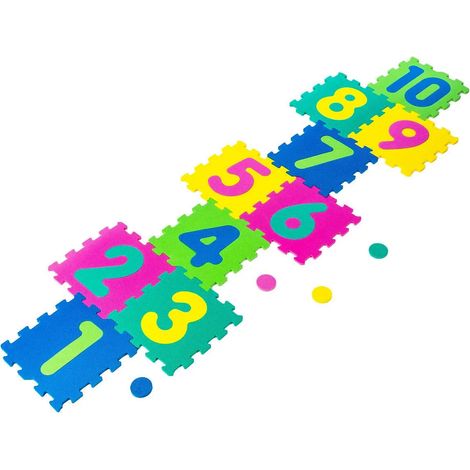 Tapis d'Activités 3 en 1 "Marelle" 30cm Multicolore (1/4)