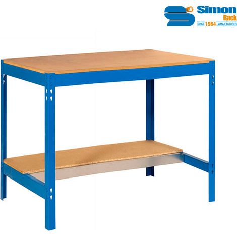 Simon Rack BT0 Werkbank blau robust und stabil