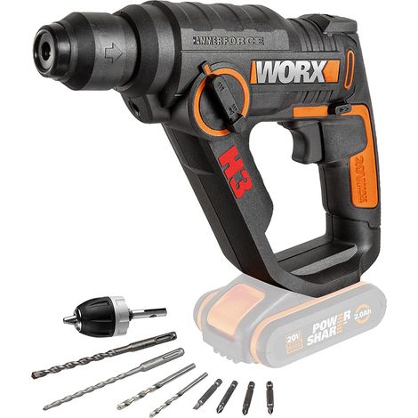 Worx WX390.9 Schlagbohrmaschine 20V kompakt leicht (1/4)