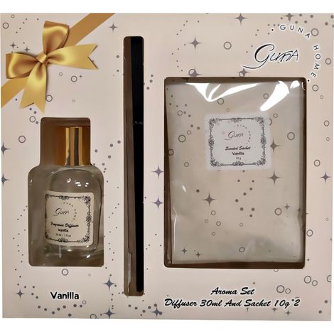 30-ml-Duftdiffusor-Set + Guna Home-Sachet – Vanille (1/2)