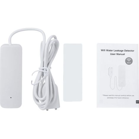 Alarme intelligente de fuite d'eau sans fil, wi-fi, niveau d'inondation, détection de fuites, Notifications, fonctionne avec Tuya (1/5)