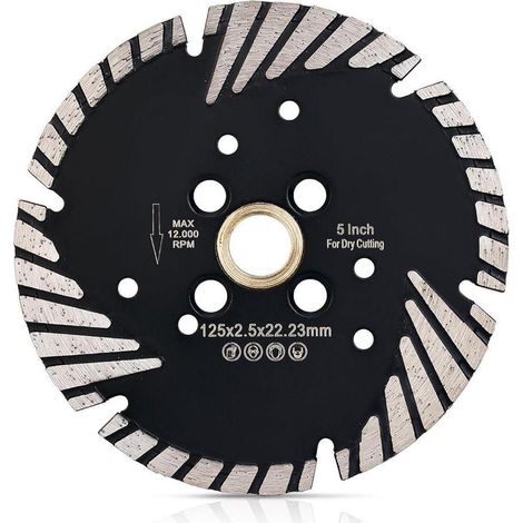 Diamant-Trennscheibe 125mm für Beton, Granit, Marmor, Fliesen Nass- & Trockenschnitte (1/5)