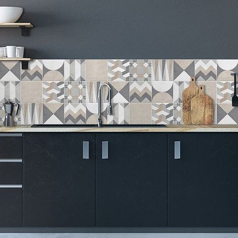 Paraschizzi - Geometric Tiles  L 180 x H 60 cm (1/5)