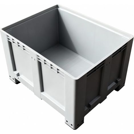 Contenedor Cerrado Caja Industrial 610L- Big Box PEHD 4 Pies - 100×120×76cm