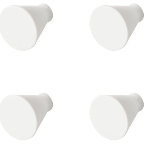 pièces - Crochets - Crochet pour serviette - Crochet - Crochet mural - plastique - blanc - 46 46 mm - Embouts requis - Crochet pour sacs et vêtements (1/4)