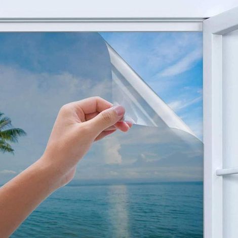 Film isolant vitrage réfléchissant anti-UV, miroir sans tain pour fenêtres