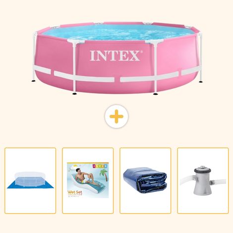 Intex Piscine Tubulaire Ronde - 244x76 cm - 5-pièces  S171 (1/5)