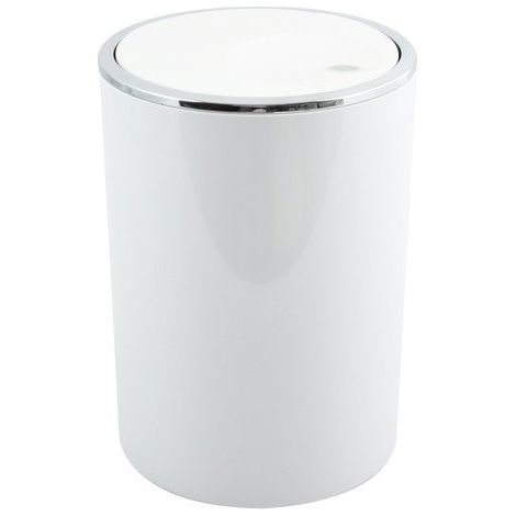 Spirella Kamaka Pattumiera ribaltabile, Capacità 6L, Bianco