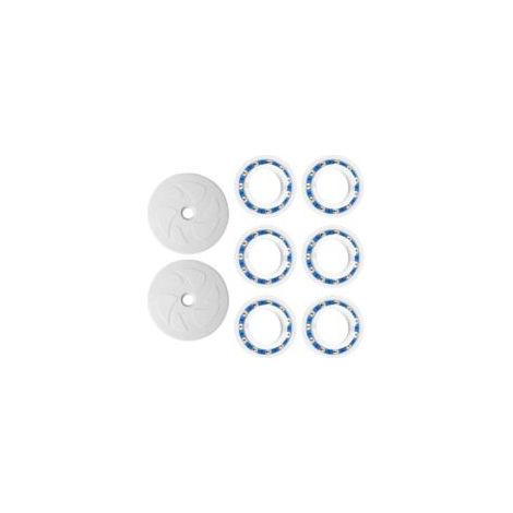 Trazione a 2 ruote + 6 cuscinetti per pulitore per piscine Polaris C6 C-6 C60 180 280 Kit di cuscinetti di ricambio per ruote e motore - Crezuo