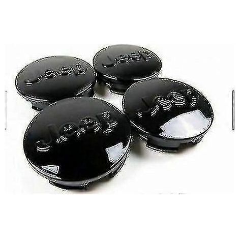 Enjoliveurs centraux noirs de 63 mm pour Jeep Grand Cherokee 2007-2015 (lot de 4 pour jantes de 20 pouces)