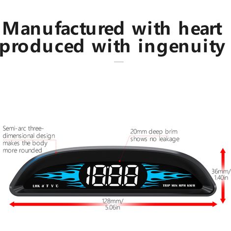 Compteur de vitesse OBD pour voiture, affichage tête haute B2, détecteur de Diagnostic multifonction, conduite sûre