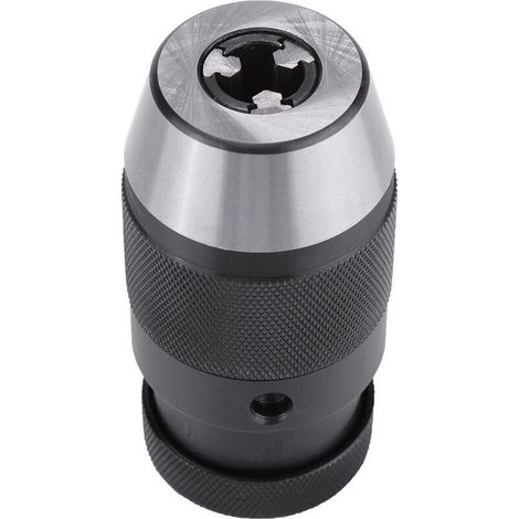 Mandrin Perceuse, 1pcs MT2-B16 1-16mm 1/2"Mandrin Sans Clé B16 en Acier à Serrage Automatique Mandrin Perceuse A Colonne pour Perceuse éLectrique de Tour (1/5)