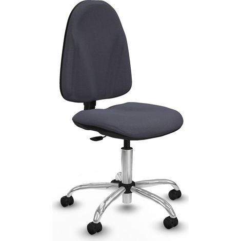 Algarra CP bali gris oscuro  base cromada ruedas engomadas 50mm