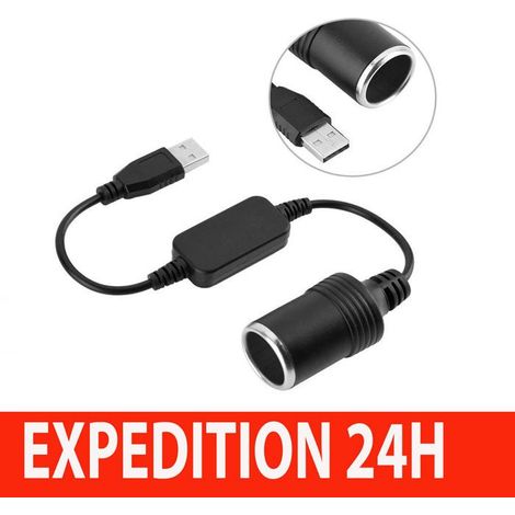 Adaptateur d'alimentation - ZISONIX - USB vers 12V - Noir - Universel - 8W (1/5)
