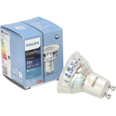 Ampoule led corepro philips clagu102583036-gu10 2,7w 3000k (1/8)