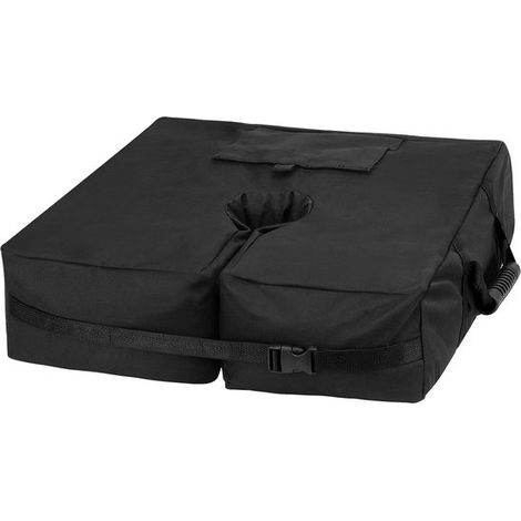 Sac de lestage pour pied de parasol, polyester 900D, Ø 76-88 mm, support de parasol, poids pour tonnelle, support de parasol lestable à sable, sac de lestage pour (1/5)