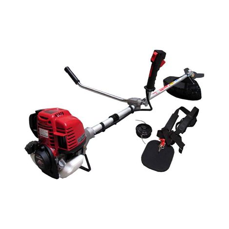 Débroussailleuse thermique 35.8 cc – Moteur HONDA GX35 – Puissance 1000 W – Diamètre de coupe 255 mm – Lame métal 3 dents double affûtage (1/2)