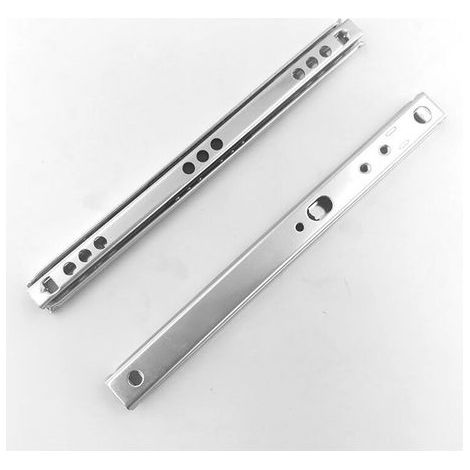 1 paire de glissières de tiroir en métal à roulement à billes pour tiroir de meubles (342 mm de longueur) (1/3)