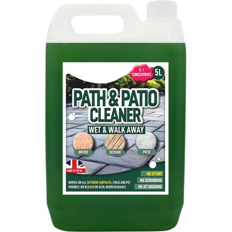 1 x 5 Litre Patio, Path & Driveway Cleaning Solution Removes Stains (1/2)