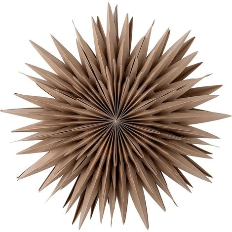 [GEBRAUCHT] B-Ware Bloomingville Stern Sternfigur Papier Dekoration Beleuchtung Braun Elijas ø 50cm