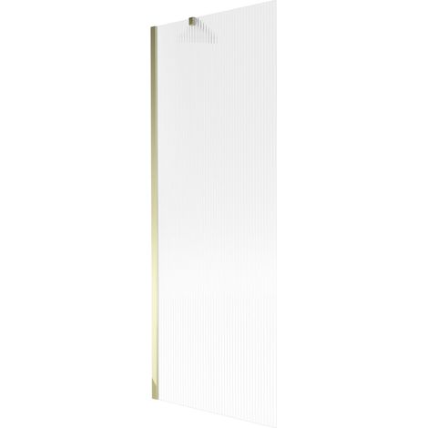 Mexen Next mampara de baño de 1 hoja 70 x 150 cm, rayas, dorado - 895-070-000-00-09-50 (1/5)