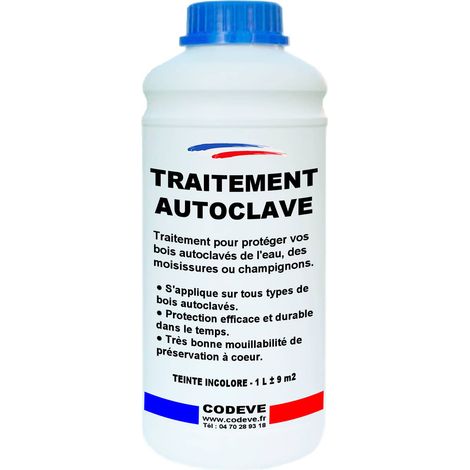 Traitement Autoclave - 1 L   - Codeve Bois - Pour Renforcer La Protection De Vos Bois Déjà Passés En Autoclave.