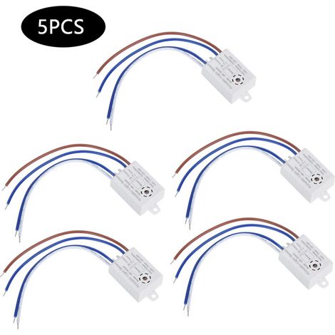 5 PCS Détecteur de Mouvement LED avec Capteur de Son et Lumière, Haute Sensibilité Économe en Énergie pour Éclairage (1/5)