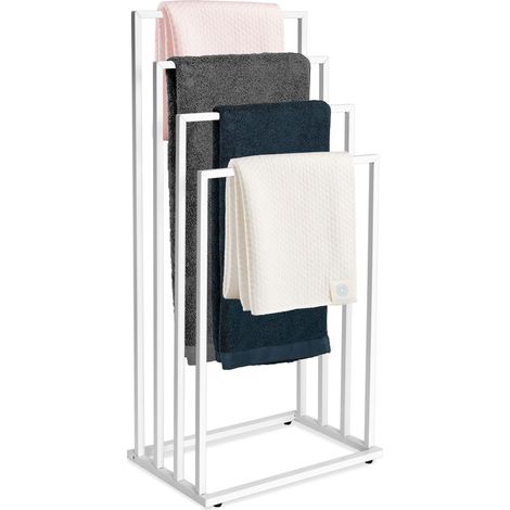 Neli Handtuchhalter mit 4 Armen, weiß