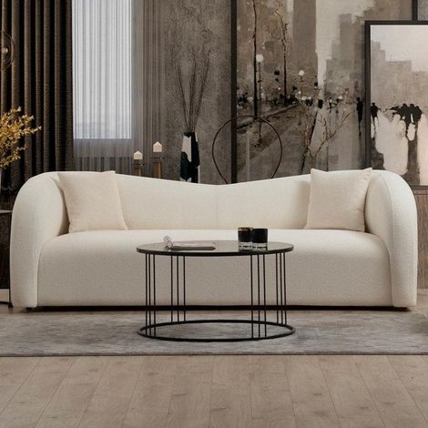 2-sitzer Sofa Asos-Creme