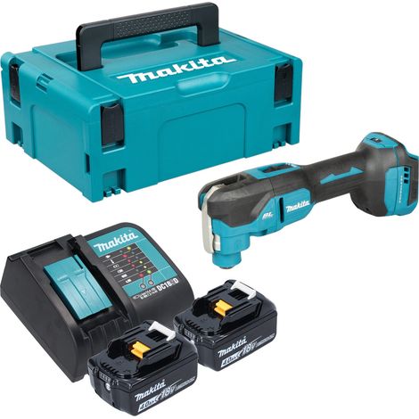 Herramienta multifunción a batería Makita DTM 53 SMJ de 18 V OIS / Starlock sin escobillas + 2 baterías de 4,0 Ah + cargador + Makpac (1/5)