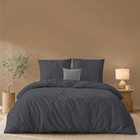 Housse de Couette 200x200 + 2 Taies Oreiller 65x65cm (1/5)