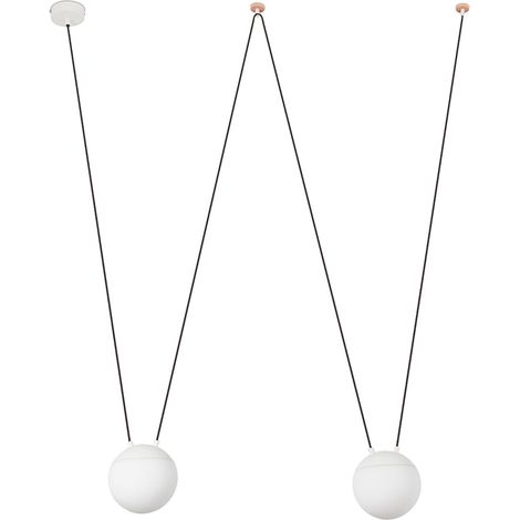 MINE GLASS SPACE 2L Colgante blanco