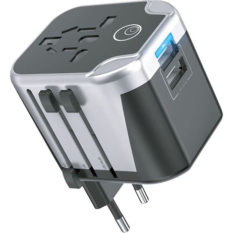 ADATTATORE CARICATORE CONVERTIBILE DA VIAGGIO  12W  - LOSTECH