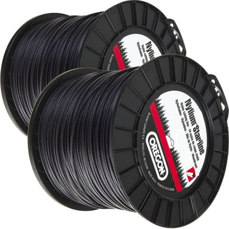2 bobines fil débroussailleuse Etoilé 2,4 mm x 360 m Oregon Nylium