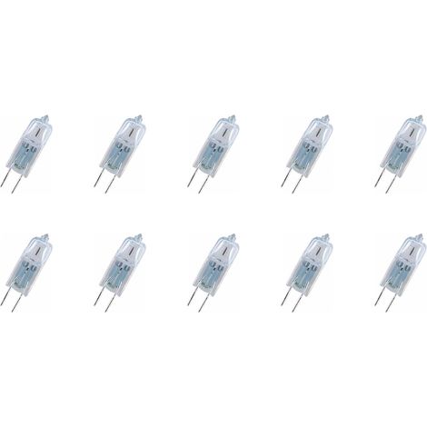 Lot de 10 Ampoule G4 Halogène 10W 12V Blanc Chaud 2800K Pour Maison Bureau Restaurant (1/3)